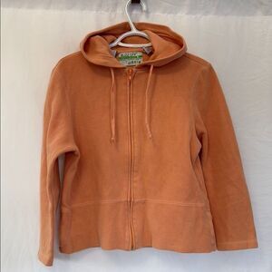 Orvis Buzz Off insect repellent Salmon Zip-Up Hoodie sz Small